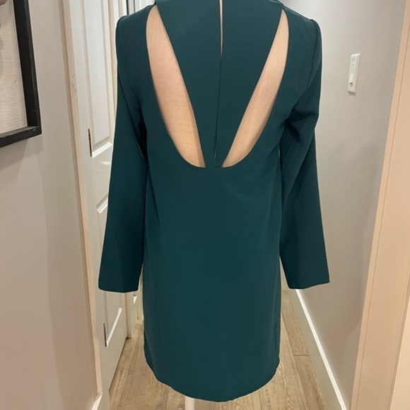 Kimchi Blue Long Sleeve Teal Green Dress with Back Cut Outs - Picture 8 of 15